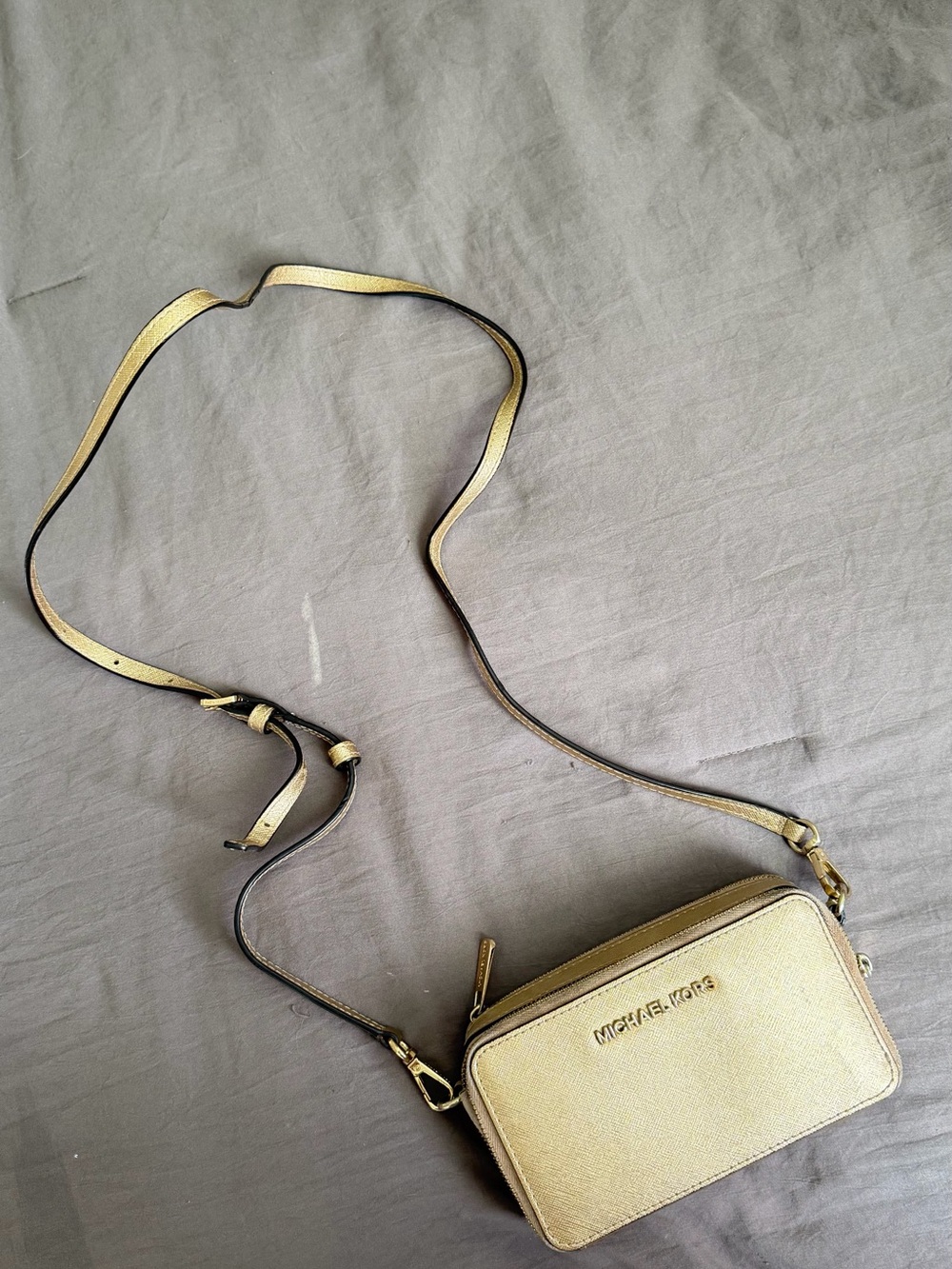 Michael Kors Metallic Gold wallet Bag